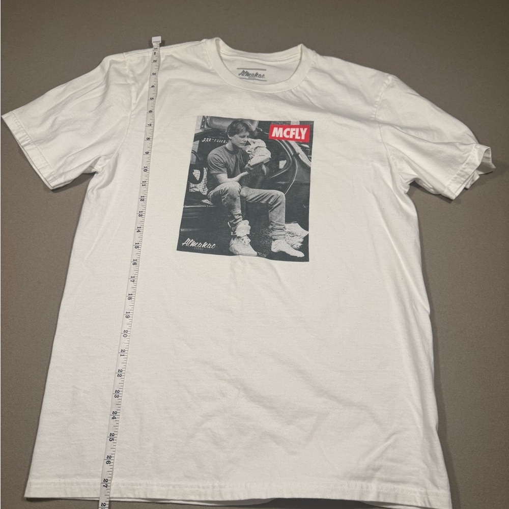 White McFly Graphic T-Shirt white mens